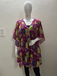 2025 femmes décontracté caftan robe imprimé tissu prêt Style court bureau dame vêtements de travail pour été plage vacances et fêtes - Product Image 6