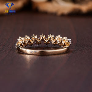 แหวนเพชรทรงกลม0.40 TDW สีเหลืองทอง18K สำหรับงานหมั้นหรืองานแต่งงาน - Product Image 3