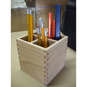 Simple Stylish <b>Wooden</b> Pen Holder <b>Desktop</b> Storage Organizer Tabletop <b>Wooden</b> Container by Royal Home Collection Suppliers - Product Image 6