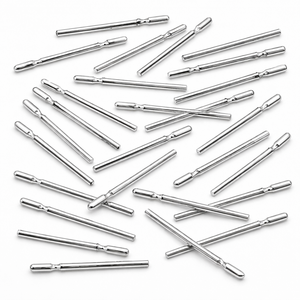 2 Pcs 925 Sterling Silver Polished Earring <b>Posts</b> 4mm Plated Spacer Jewellery Findings Accessories for Earrings Packaged in Bag - Product Image 4