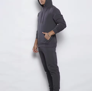 Survêtement de sport pour homme en polyester/coton molletonné avec cordon de serrage, respirant et écologique, services OEM disponibles - Product Image 5