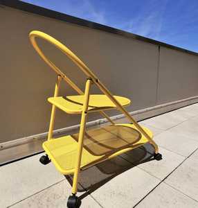 Chariot de jardin en maille métallique de qualité supérieure Chariot de plage extérieur en acier pliable robuste Chariot à outils - Product Image 5