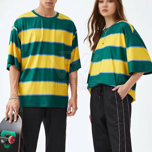 เสื้อยืดคอกลมทรงหลวมสำหรับผู้ชายเสื้อยืดผ้าฝ้าย100% สีทึบพิมพ์ลายใส่ได้ทั้งชายและหญิง - Product Image 1