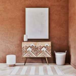 Tapis en jute et coton naturel rayé beige et blanc, tissé, antimicrobien, écologique, pour hôtel et usage domestique - Product Image 2