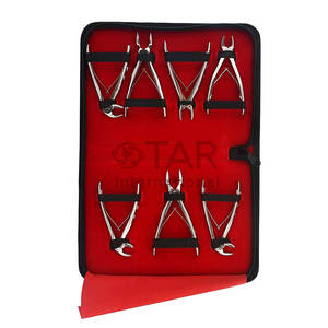 Kit de pinces d'extraction dentaires pour enfants 7 pièces avec pochette d'extraction d'instruments médicaux dentaires pédiatriques en acier inoxydable de qualité supérieure - Product Image 2