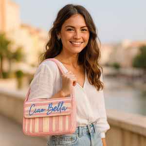 Bolso con cuentas multicolor con asa, bolso de mano, bolso de mano informal, artesanía india, hecho a mano, bolso Baguette, - Product Image 3