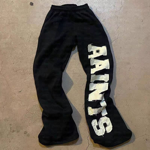 Acid Wash Sun Faded Loose Straight Lightweight Quick Dry Respirant Pantalon de survêtement en polyester/coton écologique pour hommes Casual - Product Image 3