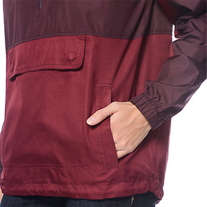 Top Quality New Arrival Wholesale Custom Women Nylon Hooded <b>Pullover</b> Blank Windbreaker <b>Jacket</b> With Front Pocket - Product Image 4