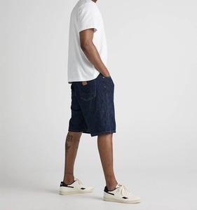 Nouveau short en jean noir délavé vintage des années 90 à la mode-Coupe décontractée et short en jean confortable idéal pour un usage quotidien - Product Image 5