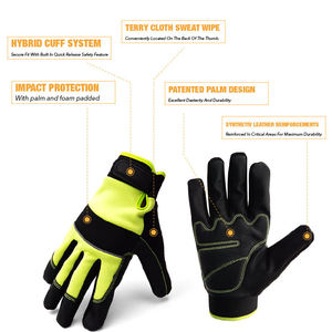 ถุงมือนิรภัยสำหรับทำงานช่างถุงมือน้ำหนักเบาทนทานเหมาะสำหรับงานลานส่งของที่บ้าน - Product Image 5