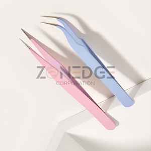 Best Quality Hot Sale Custom Stainless Steel <b>Eyelash</b> Extension Tweezer Professional Beauty Tweezer - Product Image 1