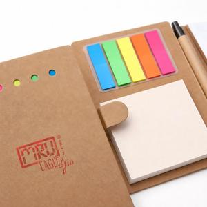 Juegos de Blocs de Notas Adhesivos Magnéticos con Nombre de Marca Impresos Personalizados, Bloc de Notas de Neón Colorido, Bolígrafo, Papelería para Oficina y Escuela - Product Image 1