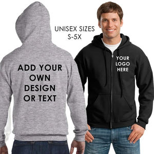 Sweat à capuche zippé pour hommes 100% coton Sweats à capuche épais pour hommes Bella Canvas Hoodies - Product Image 6