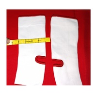 Chaussettes de soutien de la cheville unisexes en polyester/nylon rouge, protège-tibias pour le football, le basketball, le soccer, protection des jambes, vêtements de sport et de fitness