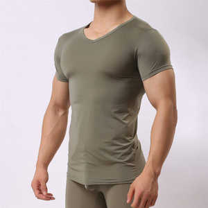 เสื้อยืดมีฮู้ดแขนสั้นสำหรับผู้ชาย, เสื้อยืดออกกำลังกายผ้าฝ้าย100% ดีไซน์ตามสั่งสไตล์ทางการสำหรับใส่วิ่ง - Product Image 5