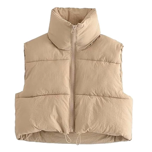 Chaleco de invierno sin mangas sencillo para mujer superventas, chaqueta abullonada de alta calidad con cuello levantado, nueva moda, entretenimiento deportivo - Product Image 6