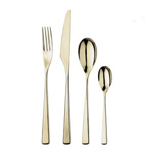 top Silver <b>Cutlery</b> Set Stainless Steel Flatware Set beautiful handle Dinnerware light <b>gold</b> <b>Cutlery</b> For Hotel for use - Product Image 1