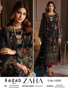 Exportation de vêtements indiens de qualité Salwar Kameez pakistanais avec Dupatta exportateur et fournisseur indien 2024 dernière collection - Product Image 4
