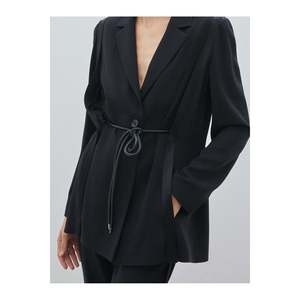 Ceinture à nœud, ceinture pour robe, ceinture pour veste, ceinture pour chemise - Noir - Product Image 1