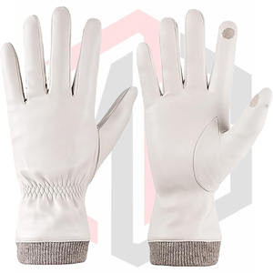 Men's Leather Safety <b>Gloves</b> with Warm Lining Breathable & Tear-Resistant Customizable for Cold Weather - Product Image 3