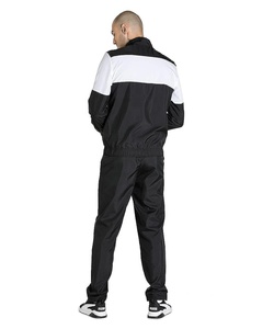 Customized logo unisex black and white pennal tracksuit Wholesale <b>Workout</b> Soccer Training <b>Jacket</b> Soccer Tracksuits With Zipper - Product Image 2