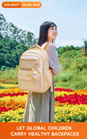 SUN EIGHT Sac à dos pour étudiants du secondaire et du supérieur de 18,5 pouces pour filles et garçons, sac à dos léger pour ordinateur portable, modèle 8636