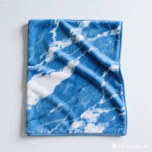 Manta de Seda de Lujo con Diseño de Parches Azules, 600 Hilos, Lavable a Máquina, para Todas las Temporadas, 200x230cm, para Uso Doméstico y Hotelero - Product Image 1