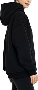 เสื้อฮู้ดกันลมระบายอากาศได้ดี สีพื้น พิมพ์โลโก้ตามสั่งสำหรับผู้หญิง ปี 2025 เหมาะสำหรับใส่ลำลองในฤดูใบไม้ร่วงและฤดูหนาว - Product Image 3