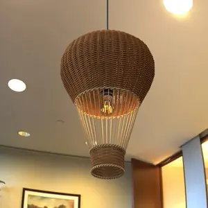 โคมไฟเพดานจักสานหวายไม้หลิว,ที่ห้อยบอลลูนไฟสำหรับตกแต่ง