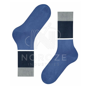 Chaussettes décontractées unies de haute qualité, chaussettes athlétiques personnalisées de couleur unie, chaussettes d'automne écologiques respirantes en élasthanne/nylon pour hommes - Product Image 4