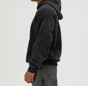 Sweats à capuche d'hiver surdimensionnés 100% coton avec impression numérique, logo personnalisé, taille plus, pull pour hommes - Product Image 3