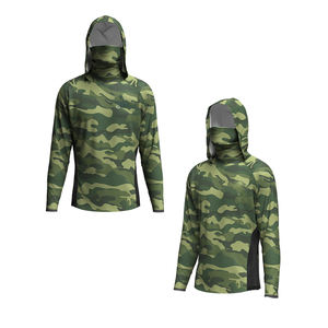 Jersey de Pesca de Manga Larga con Protección Solar UPF 50 Personalizado OEM, Sudadera con Capucha de Pesca con Estampado por Sublimación - Product Image 3