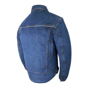 Veste en jean décontractée pour homme, coupe slim, best-seller, haute qualité, séchage rapide, respirante, couleur unie, logo personnalisé - Product Image 2