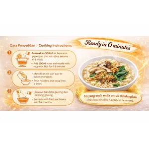 HALAL MEET MEE Mum's Soup <b>Pan</b> Mee Traditional Anchovies Broth Ikan Bilis-Non-Fried Instant Noodles - Product Image 3