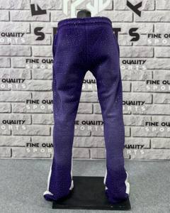 Streetwear personnalisé pour hommes, pantalons en coton, pantalons Stack Sun Faded Men Joggers Fleece Rhinestones Pantalons empilés Pantalons évasés pour hommes - Product Image 4