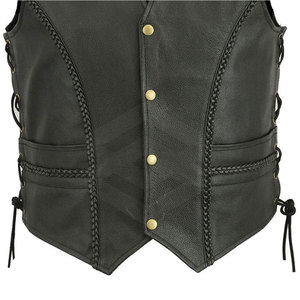 Chaleco de Cuero Personalizado 2026, Precio al por Mayor, Chaleco de Cuero para Hombre de Alta Calidad, Precio al por Mayor - Product Image 2