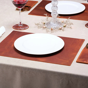 Sets de table en cuir durables et résistants pour restaurant, table à manger, imperméables, anti-odeurs, lavables, résistants à la chaleur, LPMR-0032 - Product Image 1