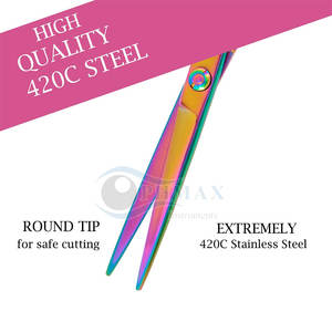 กรรไกรตัดผมหลากสีเคลือบไทเทเนี่ยมสำหรับมืออาชีพช่างทำผมกรรไกรตัดผมหลากสี - Product Image 5