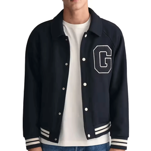Blouson aviateur ODM d'hiver pour hommes, coupe-vent en PU avec design Letterman de la vie pour le travail, le baseball et le basket-ball - Product Image 1