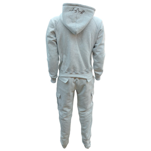 Conjunto de Sudadera con Capucha y Pantalones Deportivos Bordados Personalizados, Conjuntos Deportivos Casuales de Algodón Unisex para Hombre - Product Image 2