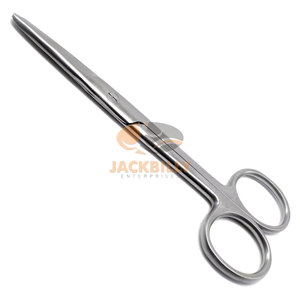 JACKBILLY High Quality Manual 5.5\" Straight Mayo <b>Scissors</b>-Stainless Steel Blunt/Blunt Medic Instrument for Surgical Operating - Product Image 1