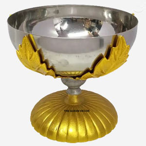 ชามทองเหลืองสำหรับเสิร์ฟผลไม้ งานฝีมือคุณภาพสูง สำหรับตกแต่งบ้าน - Product Image 1