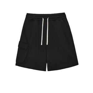 Logotipo personalizado multicolor Unisex algodón verano sólido venta al por mayor pantalones cortos de algodón para hombres - Product Image 3