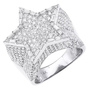 Hip Hop VVS Moissanite Sterling Silver <b>Ring</b> Luxury Unisex Fine Jewelry for <b>Men</b> Women Classic Wedding & Party Style IGI Certified - Product Image 1