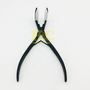 <b>Tape</b> Pliers Stainless Steel Pliers <b>Micro</b> Nano Ring Hair Extensions Opener Removal Tool Hair Loop Styling Tool Logo Packing - Product Image 4