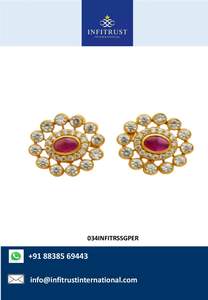 Pendientes de plata de primera ley diseño Floral para mujer, aretes, plata esterlina 925, oro de 22 quilates, estilo étnico - Product Image 2