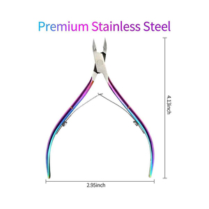 Pinza para cutículas de uñas de acero inoxidable ultra afilada de primera calidad para uñas de los dedos uñas gruesas de apertura de mandíbula ancha profesional de alta calidad - Product Image 3