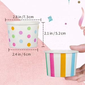 Vasos y Tazones <span class=keywords><strong>de</strong></span> Papel para Helado Biodegradables y Ecológicos SINHCPACK con Impresión <span class=keywords><strong>de</strong></span> Logotipo, Papel Recubierto Impreso en Flexografía - Product Image 6