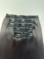 Extensión de cabello humano vietnamita con Clip virgen 100%, pelucas de trama doble individual de alta calidad de 8 a 32 pulgadas para ondas trenzadas