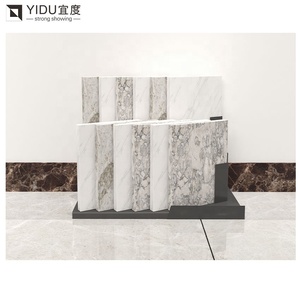 Soporte de escritorio de granito de calidad superior emparejado con estante de mesa de cuarzo y sistema de exhibición de mesa de metal - Product Image 3